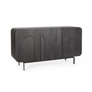ORISSA BLACK modern mangófa komód - 145cm