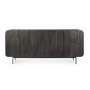 ORISSA BLACK modern mangófa komód - 180cm