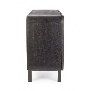 ORISSA BLACK modern mangófa komód - 180cm
