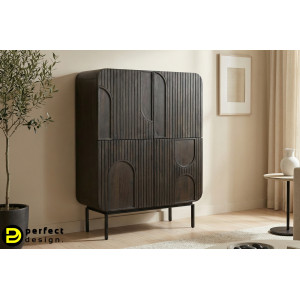 ORISSA BLACK modern mangófa szekrény - 90cm BIZZOTTO