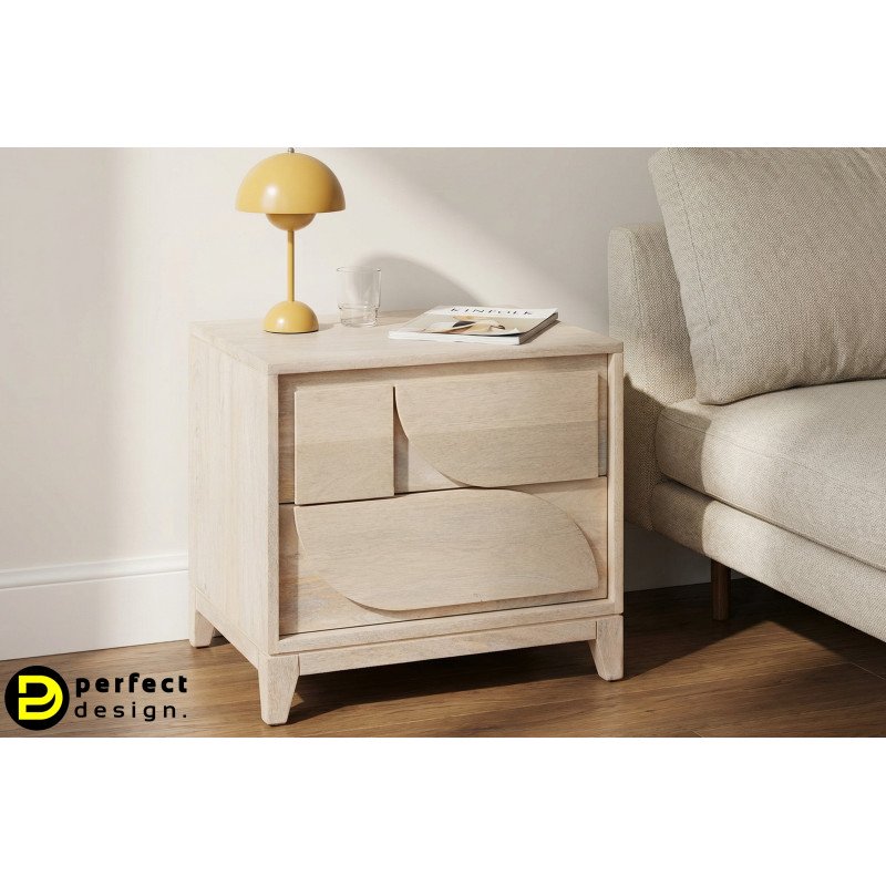 THALES modern mangófa éjjeliszekrény