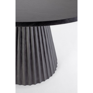 ORISSA BLACK kerek mangófa étkezőasztal - 120cm