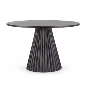 ORISSA BLACK kerek mangófa étkezőasztal - 120cm BIZZOTTO
