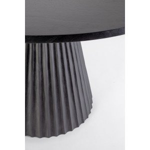 ORISSA BLACK kerek mangófa étkezőasztal - 120cm