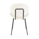 MADDIE modern boucle szék - fehér