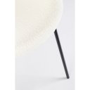 MADDIE modern boucle szék - fehér