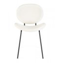 MADDIE modern boucle szék - fehér