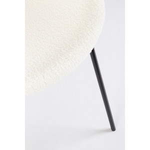 MADDIE modern boucle szék - fehér