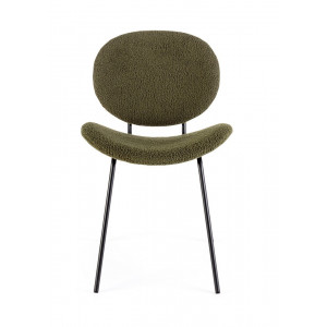 MADDIE modern boucle szék - zöld