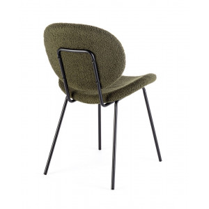 MADDIE modern boucle szék - zöld