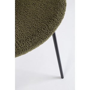 MADDIE modern boucle szék - zöld