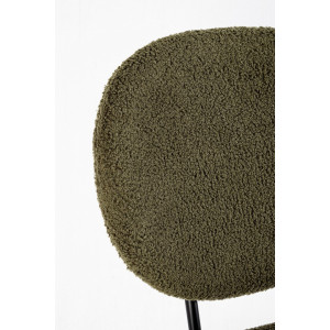 MADDIE modern boucle szék - zöld