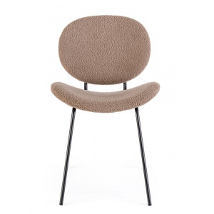 MADDIE modern boucle szék - barna