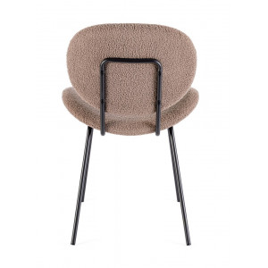 MADDIE modern boucle szék - barna