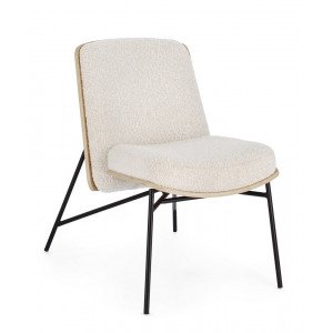EMERSON design fotel - beige boucle BIZZOTTO