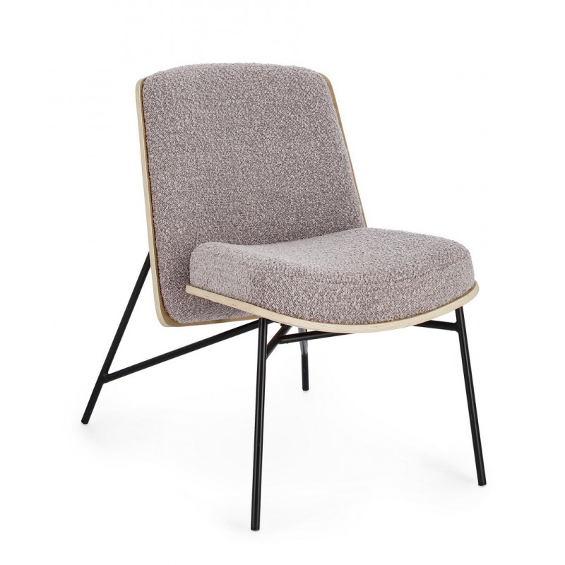 EMERSON design fotel - szürke boucle