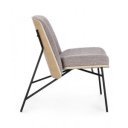 EMERSON design fotel - szürke boucle