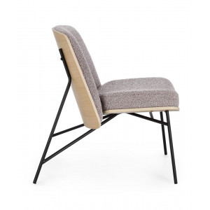 EMERSON design fotel - szürke boucle