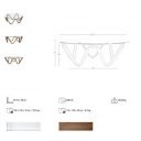 ESCALA prémium dohányzóasztal - 115cm