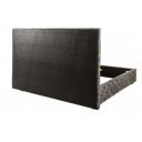 PARIS modern bársony ágykeret -  160x200cm - szürke