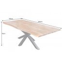 MAMMUT NATURE tömör rózsafa étkezőasztal - 200cm