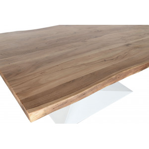 FLASH modern akác étkezőasztal - 200cm - fehér