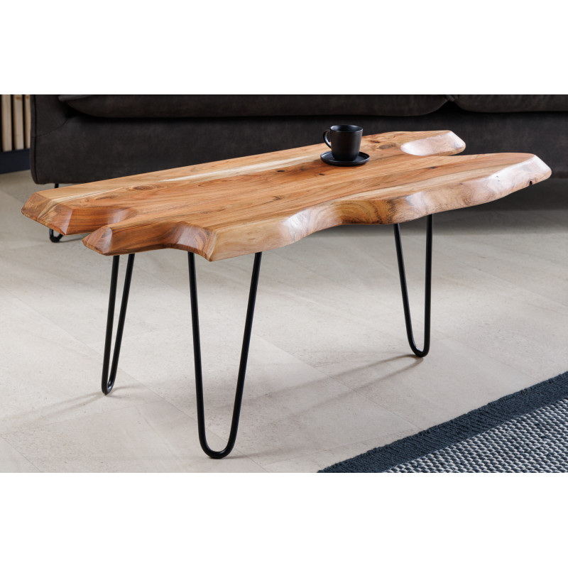 WILD modern akác dohányzóasztal - 100cm