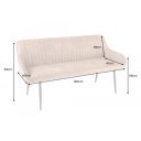 STICH modern ülőpad - 160cm - barna