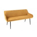 STICH modern bársony ülőpad - 160cm - okker
