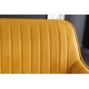 STICH modern bársony ülőpad - 160cm - okker