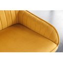 STICH modern bársony ülőpad - 160cm - okker