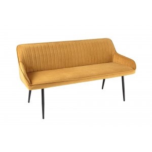 STICH modern bársony ülőpad - 160cm - okker