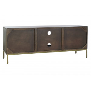 GOLDING modern akácfa TV-szekrény - 140cm
