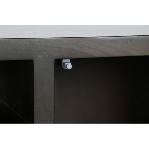 GOLDING modern akácfa TV-szekrény - 140cm