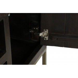 GOLDING modern akácfa TV-szekrény - 140cm