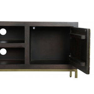 GOLDING modern akácfa TV-szekrény - 140cm