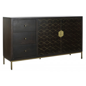 GOLDING modern mangófa komód - 160cm