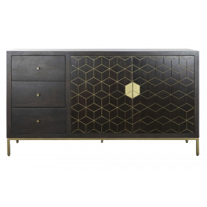 GOLDING modern mangófa komód - 160cm