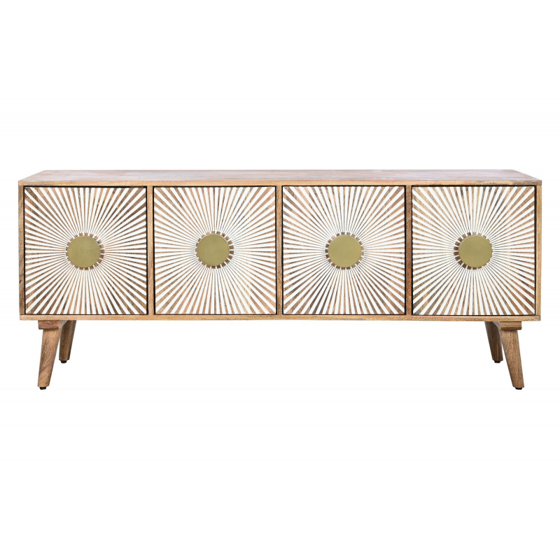 SUNSHINE modern mangófa TV-szekrény - 145cm