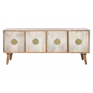 SUNSHINE modern mangófa TV-szekrény - 145cm ITEM