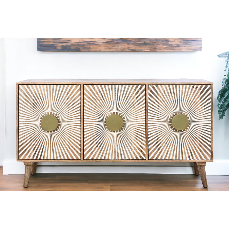 SUNSHINE modern mangófa komód - 145cm