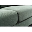 LOUNGER design kordbársony kanapé - 220cm - zöld
