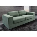 LOUNGER design kordbársony kanapé - 220cm - zöld