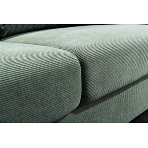 LOUNGER design kordbársony kanapé - 220cm - zöld