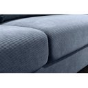 LOUNGER design kordbársony kanapé - 220cm - kék