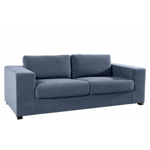 LOUNGER design kordbársony kanapé - 220cm - kék