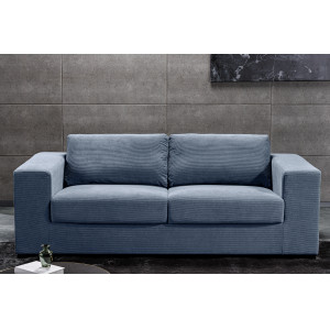 LOUNGER design kordbársony kanapé - 220cm - kék