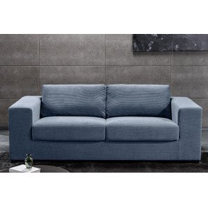 LOUNGER design kordbársony kanapé - 220cm - kék