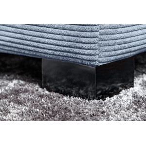 LOUNGER design kordbársony kanapé - 220cm - kék