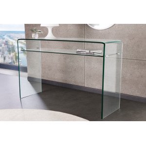 FANTOME üveg konzolasztal - 100cm INVICTA